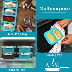 Curry freezy multipurpose use for baking freezing and meal prep container