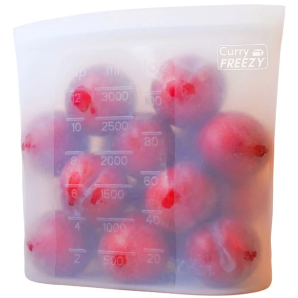 Curry Freezy reusable food bag silicone bag stasher bag curryfreezy bag